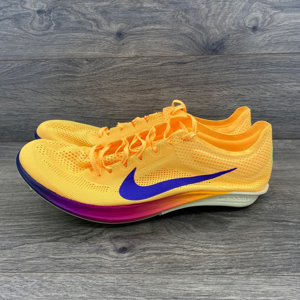 Nike ZoomX Dragonfly 2 Track Spikes Mens 12.5 Orange Purple Racing FD8413-800